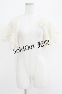 axes femme / チュールパーティーカーデ M 生成り H-25-04-23-053-AX-TO-NS-ZH