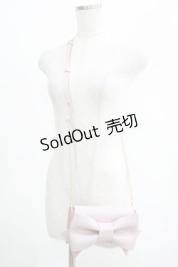 画像1: m petit by misako / AMリボンショルダーウォレットSLD  ピンク H-25-04-23-058-LO-BG-YZ-ZH