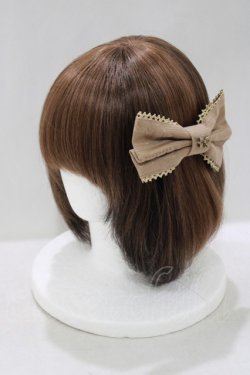 画像1: Angelic Pretty / Melty Ribbon Chocolateバレッタ  モカ H-25-04-23-064-AP-AC-NS-ZH