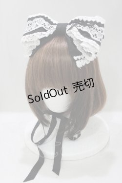 画像1: BABY,THE STARS SHINE BRIGHT / ハートいっぱいリボンリボンヘッドドレス  ブラック H-25-04-23-075-BA-AC-NS-ZH