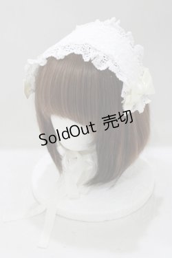 画像1: BABY,THE STARS SHINE BRIGHT / さくらんぼレースのヘッドドレス  オフ H-25-04-23-077-BA-AC-NS-ZH