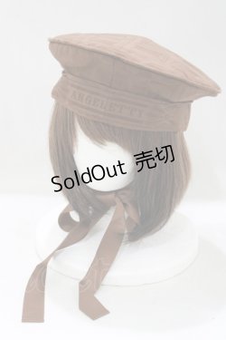 画像1: Angelic Pretty / Melty Ribbon Chocolateベレー  ブラウン H-25-04-23-082-AP-AC-NS-ZH