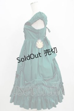 画像2: ALICE and the PIRATES / Dolly Ribbonミニ袖ジャンパースカート Free グリーン H-25-04-23-002-PA-OP-NS-ZH