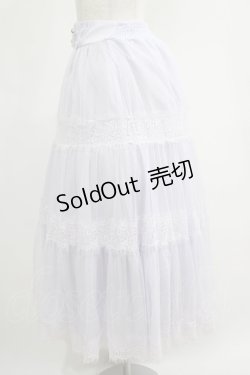 画像2: axes femme / ドットチュールロングスカート M ラベンダー H-25-04-23-020-AX-SK-NS-ZH