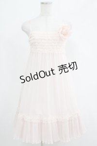 JESUS DIAMANTE / メアリーローズワンピース 38 ピンク H-25-04-23-022-JE-OP-NS-ZH