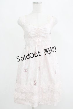 画像1: JESUS DIAMANTE / シシリアワンピース 38 バルドーヒョウ薔薇ピンク H-25-04-23-024-JE-OP-NS-ZH