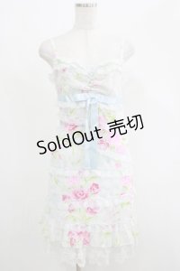 JESUS DIAMANTE / お嫁ワンピース 38 ぼかし薔薇サックス H-25-04-23-025-JE-OP-NS-ZH