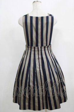 画像3: Jane Marple / Regimental stripeのジャンパースカート  グレー×ネイビー H-25-04-24-030-JM-OP-KB-ZT159