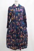 Jane Marple / Little tassel dollsのDayドレス F ブルーグレイ H-25-04-24-004-JM-OP-KB-ZT162