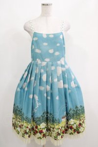Emily Temple cute / Sheep Dreamキャミワンピース  サックス H-25-04-24-036-ET-OP-KB-ZH
