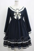 Melody BasKet / フリルセーラーワンピース  ネイビー H-25-04-24-045-LO-OP-KB-ZH