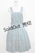 Jane Marple / Dot Stripe Jacquardのサロペットスカート Free ミント H-25-04-24-049-JM-SK-KB-ZT021