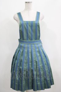 Jane Marple / Dot Stripe Jacquardのサロペットスカート Free ミント H-25-04-24-049-JM-SK-KB-ZT021