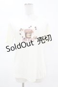 PINK HOUSE / ジャム瓶プリントTシャツ L アイボリー H-25-04-24-1042-LO-TO-NS-ZH