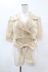 Melt the lady / シースルーショートトレンチトップス Free ベージュ H-25-04-24-1044-PU-BL-NS-ZH