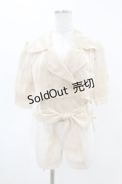 画像1: Melt the lady / シースルーショートトレンチトップス Free ベージュ H-25-04-24-1044-PU-BL-NS-ZH