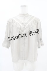 an another angelus / シースルーヨーク切替ブラウス Free OLIVEGREEN H-25-04-24-1047-CA-BL-NS-ZH