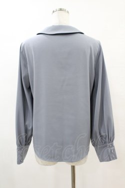 画像2: an another angelus / カリグラフィーローズ刺繍衿ブラウス Free L/BLUE H-25-04-24-1048-CA-BL-NS-ZH