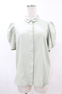画像1: an another angelus / タックパフスリーブシャツ Free MINT H-25-04-24-1049-CA-BL-NS-ZH