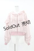 axes femme kawaii / フリルフーディブルゾン M ピンク H-25-04-24-1052-AX-JA-NS-ZH