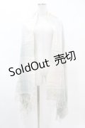 Fi.n.t / エッフェル塔刺繍入りチェックストール Free BEIGE×BLUE H-25-04-24-1061-CA-TO-NS-ZH