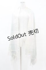 Fi.n.t / エッフェル塔刺繍入りチェックストール Free BEIGE×BLUE H-25-04-24-1061-CA-TO-NS-ZH