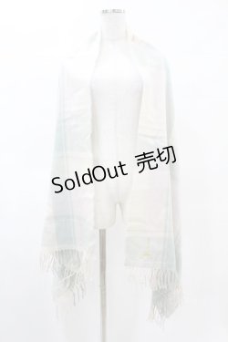 画像1: Fi.n.t / エッフェル塔刺繍入りチェックストール Free BEIGE×BLUE H-25-04-24-1061-CA-TO-NS-ZH