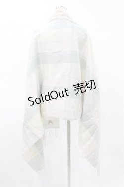 画像2: Fi.n.t / エッフェル塔刺繍入りチェックストール Free BEIGE×BLUE H-25-04-24-1061-CA-TO-NS-ZH