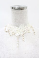 axes femme / 蝶モチーフレースチョーカー  オフ H-25-04-24-1010-AX-AC-NS-ZH