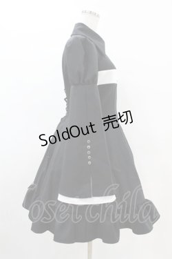 画像3: ATELIER BOZ / カレン十字架長袖ワンピース L ブラック/ホワイト H-25-04-24-1014-EL-OP-NS-ZH