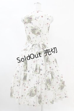 画像2: PINK HOUSE / ハーベストドロッププリントノースリーブワンピース Free オフ H-25-04-24-1015-LO-OP-NS-ZH