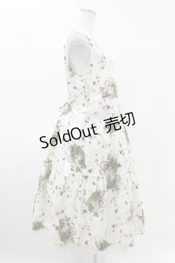 画像3: PINK HOUSE / ハーベストドロッププリントノースリーブワンピース Free オフ H-25-04-24-1015-LO-OP-NS-ZH