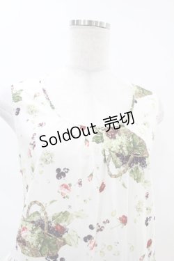 画像4: PINK HOUSE / ハーベストドロッププリントノースリーブワンピース Free オフ H-25-04-24-1015-LO-OP-NS-ZH