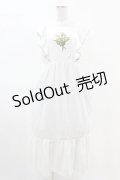 Fi.n.t / アートフラワー刺繍ショルダーフリルワンピース Free OFF WHITE H-25-04-24-1020-CA-OP-NS-ZH