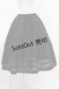 PINK HOUSE / ローンフリルスカート Free ブラック H-25-04-24-1025-LO-SK-NS-ZH