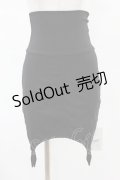 Melt the lady / ガーターライクスカート S ブラック H-25-04-24-1030-PU-SK-NS-ZH