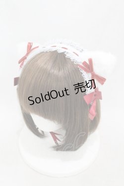 画像1: Jamie エーエヌケー / ネコちゃんヘッドドレス  オフ H-25-04-24-1004-LO-AC-NS-ZH