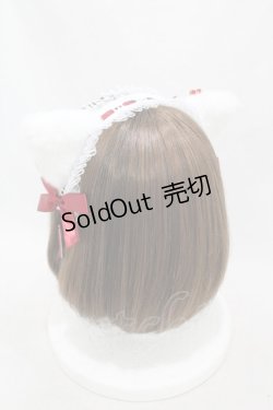画像2: Jamie エーエヌケー / ネコちゃんヘッドドレス  オフ H-25-04-24-1004-LO-AC-NS-ZH