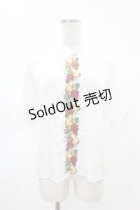 Fi.n.t / フロントヴィンテージフルーツ刺繍ブラウス Free OFF WHITE H-25-04-24-1038-CA-BL-NS-ZH