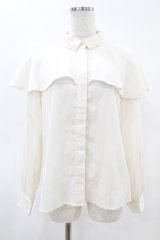 an another angelus / フレアーケープシャツ Free OFFWHITE H-25-04-24-1039-CA-BL-NS-ZH