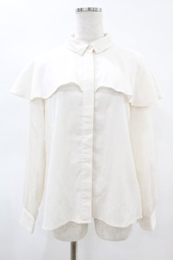 画像1: an another angelus / フレアーケープシャツ Free OFFWHITE H-25-04-24-1039-CA-BL-NS-ZH