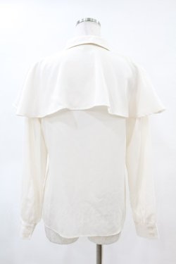 画像2: an another angelus / フレアーケープシャツ Free OFFWHITE H-25-04-24-1039-CA-BL-NS-ZH