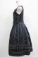 画像2: Jane Marple Dans Le Salon / Old England stripe coronation dress  ネイビー H-25-04-24-001-JM-OP-KB-ZT160 (2)