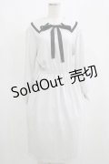 MILK / Sailor dress  ペールグレー H-25-04-24-054-ML-OP-KB-ZH