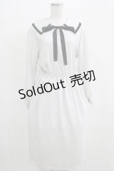 MILK / Sailor dress  ペールグレー H-25-04-24-054-ML-OP-KB-ZH