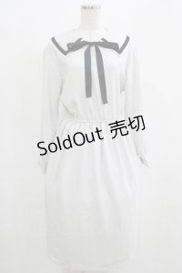 MILK / Sailor dress  ペールグレー H-25-04-24-054-ML-OP-KB-ZH