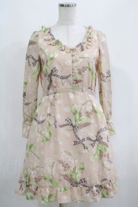 MILK / Lilybellシアードレス  ハニーベージュ H-25-04-24-067-ML-OP-KB-ZH