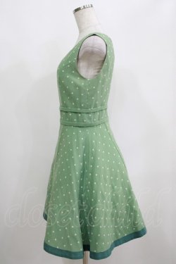 画像2: Jane Marple / ドットジャンパースカート Free グリーン H-25-04-24-068-JM-OP-KB-ZH