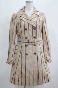 Jane Marple / レジメンタルストライプのライトコート  ベージュ H-25-04-24-071-JM-CO-KB-ZT010