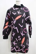 MILK / MILKISSカットワンピース  ブラックベース H-25-04-24-075-ML-OP-KB-ZT021